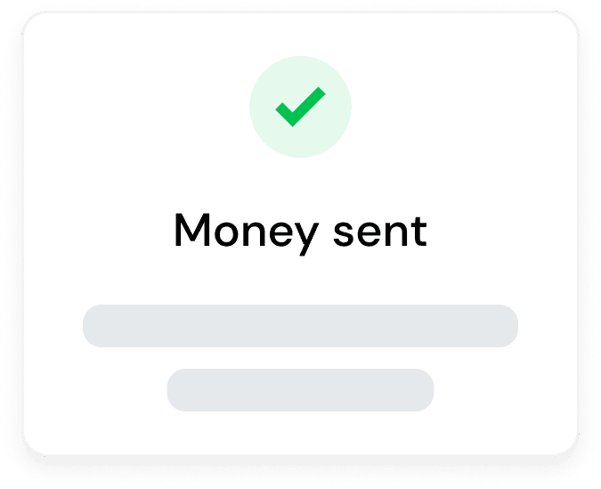 Settlement confirmation